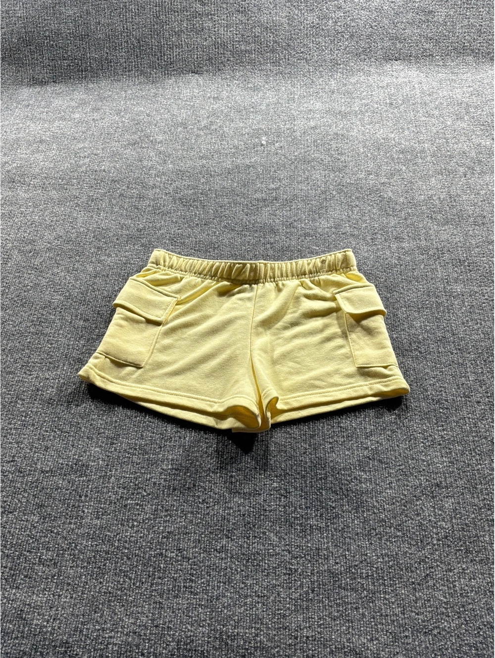 Refuge French Terry Women's Cargo Shorts Medium Yellow